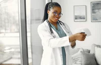 Young doctor artificial intelligence AI 