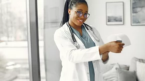Young doctor artificial intelligence AI 