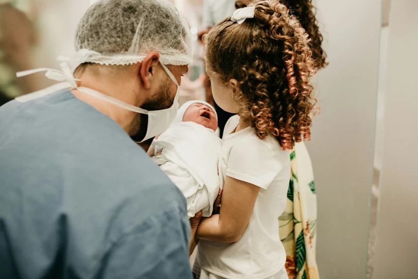 newborn sibling nurse