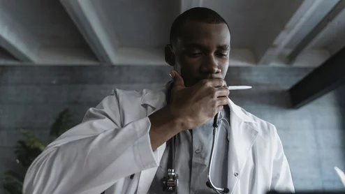 Pensive Doctor